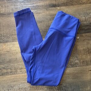 Hey Nuts 7/8 25" Yoga Pant Leggings Women's Small 4/6 Purple Blue
